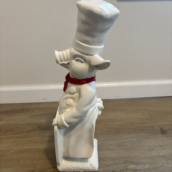 VTG Ceramic Pig Chef Chalkboard 17” Statue Kitchen Decor Figure Menu Board READ - Picture 14 of 16